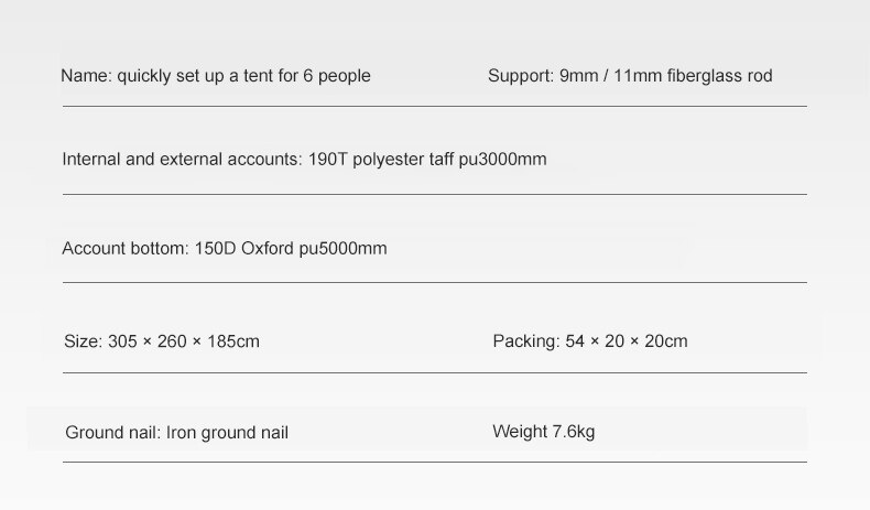 Cheap Goat Tents Golden Camel Outdoor 6 People Camping Tent Quick build Glass Pole Waterproof Sunshade Rainproof Family Tents Camping Suppies   